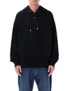 Off-white Hooded Sweatshirt Featuring Graphic Print In Black
