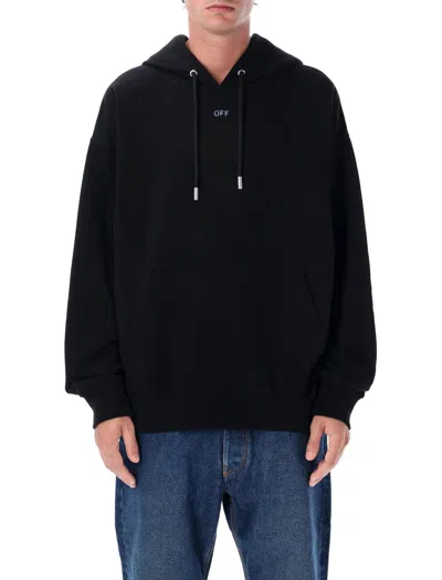 OFF-WHITE OFF-WHITE STENCIL ARROW COTTON SKATE HOODIE
