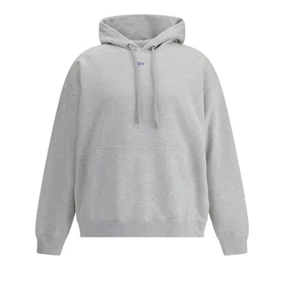 Pre-owned Off-white Stencil Arrow Skate Hoodie 'grey Melange' | Blue | Men's Size M