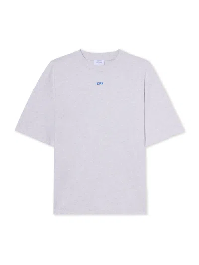 Off-white Stencil Arrow Skate Logo T-shirt In Gray