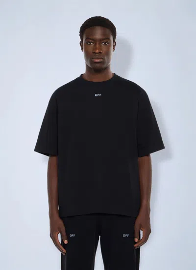 Off-white Stencil Arrow Skate Logo T-shirt In Black