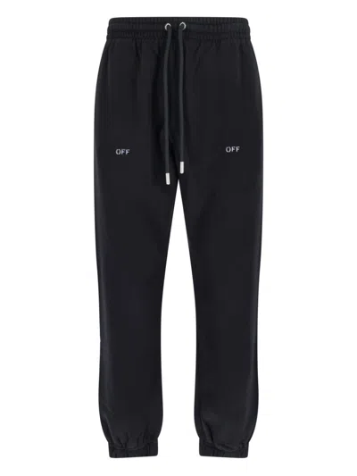 Off-white 'stencil Arrow' Track Pants In Black