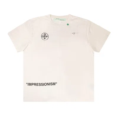 Pre-owned Off-white Stencil Logo T-shirt 'white'