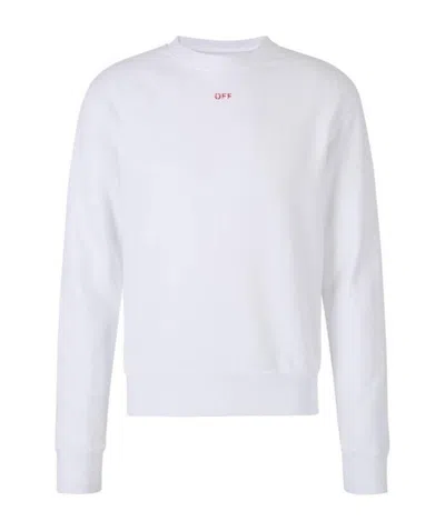 Off-white Stencil Slim-fit Sweatshirt In Black
