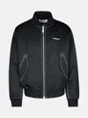 Off-white Diagonal Tab Bomber Jacket In Black