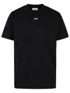 OFF-WHITE OFF-WHITE 'STITCH ARROW' BLACK COTTON T-SHIRT