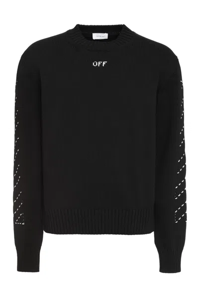OFF-WHITE STITCH ARROWS DIAGS SWEATER