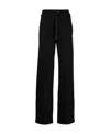 Off-white Stitch Diag Cotton Track Pants In Black