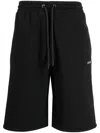 Off-white Off White "sporty Bermuda Shorts With Embroidered Arrow In Black