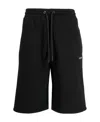 Off-white Off White "sporty Bermuda Shorts With Embroidered Arrow In Black