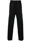 Off-white Stitch Tailor Trousers In Black