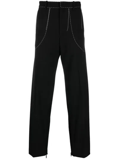 OFF-WHITE STITCH TAILORED TROUSERS