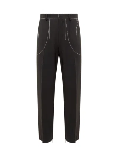 Off-white Stitch Tailor Trousers In Black