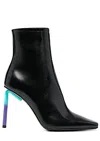 Off-white Omen's Nappa Grad High Allen Ankle Boots, Robust Zipper In Black
