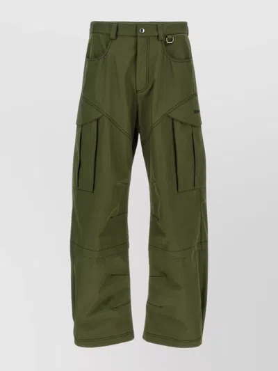 OFF-WHITE STRAIGHT CARGO TROUSERS BELT LOOPS