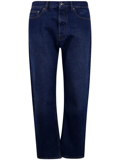 Off-white Straight-leg Jeans In Blue