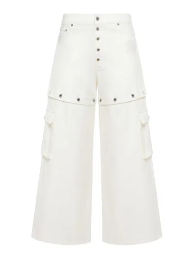 OFF-WHITE VAQUEROS RECTOS - BLANCO