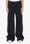 Off-white Off White Flared Joggers In Black