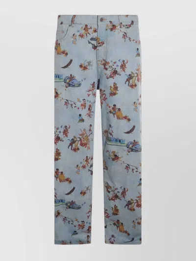 Off-white Straight Trousers All-over Print