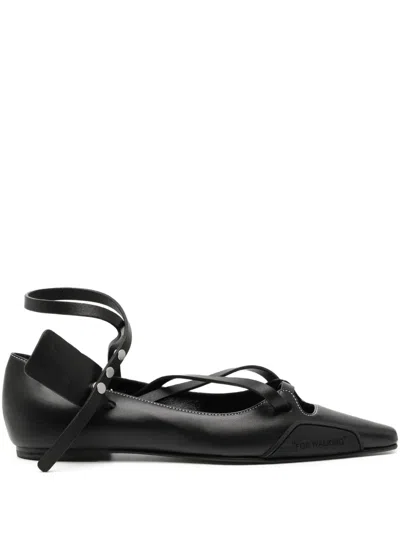 Off-white Strap-detail Pointed Sandals In Multi