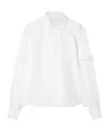 Off-white Strap-embellished Poplin Shirt In White