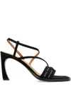 Off-white Open-toe High-heeled Sandals In Black