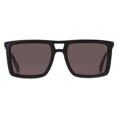Off-white Stratford Dark Grey Square Unisex Sunglasses Oeri13w 1007 55 In Black