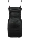 Off-white Stretch Leather Mini Dress