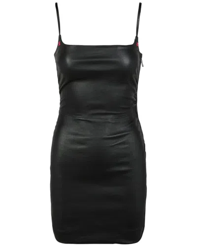 OFF-WHITE OFF-WHITE™ STRETCH LEATHER MINI DRESS