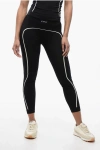 Off-white Logo-embroidered Seamless Performance Leggings