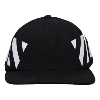 Off-white Stripe Casual Baseball Cap Black