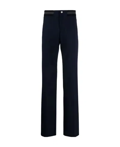 Off-white Stripe-detail Straight-leg Trousers In Black