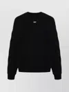 Off-white Logo Printed Crewneck Sweatshirt In Black