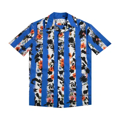 Pre-owned Off-white Striped Flower Holiday Shirt 'multicolor' In Multi-color
