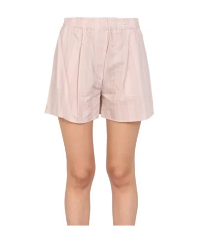 OFF-WHITE OFF-WHITE STRIPED HIGH WAIST SHORTS