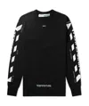 Off-white Striped Long-sleeved T-shirt In Black