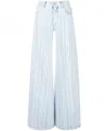 Off-white Off White Striped Palazzo Pants In Light Blue