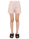 Off-white Striped Pattern Shorts