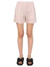 Off-white Off White Striped Pattern Shorts In Multi