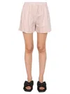 OFF-WHITE OFF-WHITE STRIPED PATTERN SHORTS
