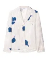 Off-white Stripe Flwr Pajama Ls Shir In White