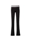Off-white Black Slim Flat Front Pants In Black