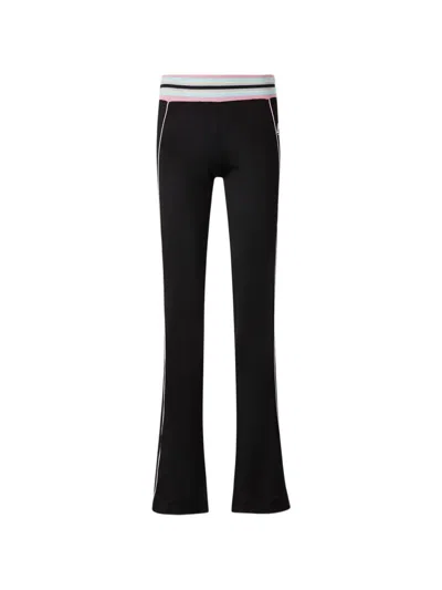 Off-white Striped-waistband Trousers In Black