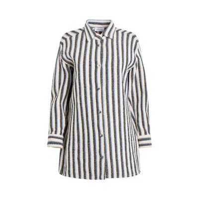 Off-white Stripes Overshirt In White