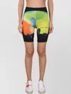 Off-white Brush Stroke Biker Shorts In Multi