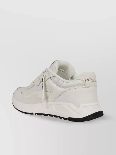 Off-white Strong Start Sneakers Reinforced Heel In White,black