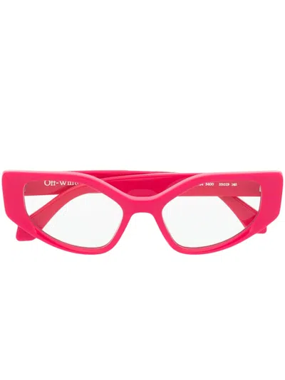Off-white Style 24 Optical Glasses In Pink