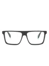 Off-white Style 36 Rectangle-frame Glasses In 1000 1000 Black Blue Block