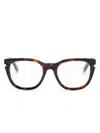 Off-white Style 51 Square-frame Glasses In Brown