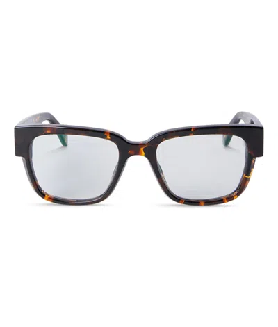 Off-white Style 59 Square Eyeglasses In Brown